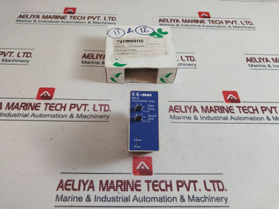 Cargotec C-mac Rr10-1-0-024-2K Tachometer Relay 0-10 Sec 1 Pole 8A/250 Vac
