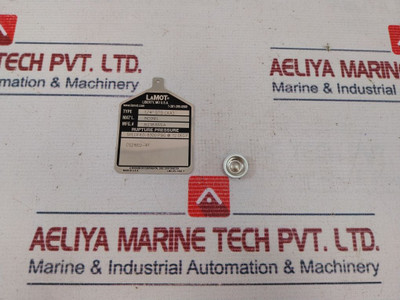 Lot Of 3X Lamot 1/4" Std (Aa) Rupture Pressure Disk Cs21602-41 6300 Psi