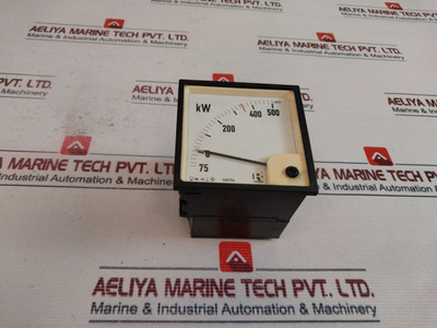Analog Panel Meter Rishabh Wq96 - 75-0-500Kw Analog Panel Meter Rishabh Wq96 - 75-0-500Kw