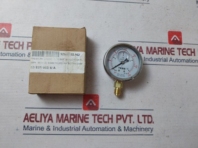 Tess 0-16 Bar Pressure Gauge 0-240 Psi, 63Mm
