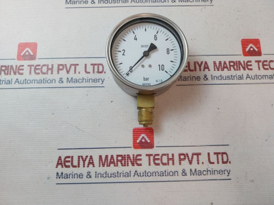 Manometer Wika Dry Steel Wall 1/2" Bottom Connection Manometer Wika Dry Steel Wall 1/2" Bottom Connection