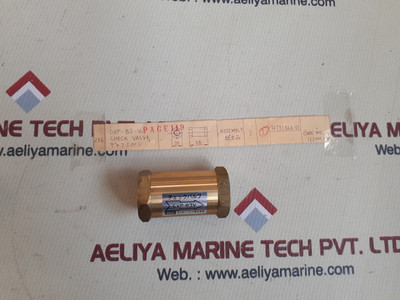 Oscar check valve page119 74731366-01 code no.112hh.hg