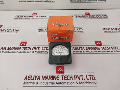 Simpson M-10485-5 Panel Meter 27A 0-8 Amperes Dc