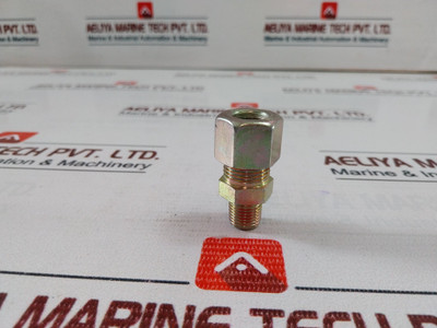 Impa 733109 Straight Connector Eo-ge-12 Lbsp 1/4” Steel 