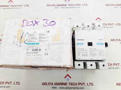 Siemens 3tf5022-0ak6 contactor 55kw 400v ac-3 2no+2nc Siemens 3tf5022-0ak6 contactor 55kw 400v ac-3 2no+2nc