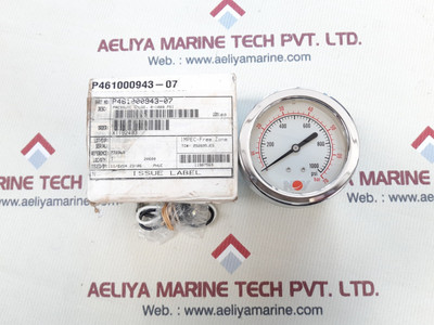 Pressure gauge 0-1000 psi, 0-70bar - Nov part no p461000943-07 Pressure gauge 0-1000 psi, 0-70bar - Nov part no p461000943-07