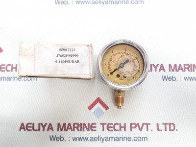 Cl1.6 gauge 0-160psi 0-11bar j7652pm/999 Cl1.6 gauge 0-160psi 0-11bar j7652pm/999
