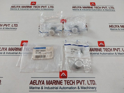 Lot Of 3X Telemecanique Zb2 Bv07 White Pilot Lite Push Button