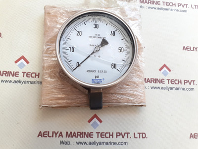 Wika 316 ss tube conn 0-60 psi, accuracy +-0.5%f.s.d. Wika 316 ss tube conn 0-60 psi, accuracy +-0.5%f.s.d.