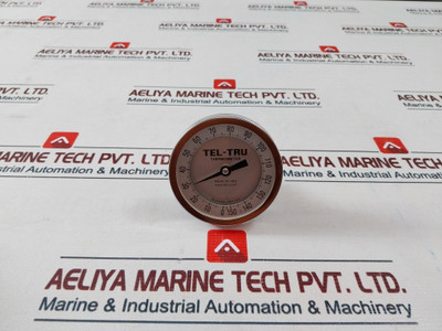 Tel-tru Gt300 Analog Dial Thermometer 1/2Npt 0-150°C