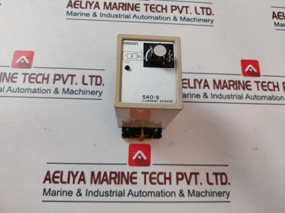 Omron Sao-s Current Sensor 110 Vac With Base