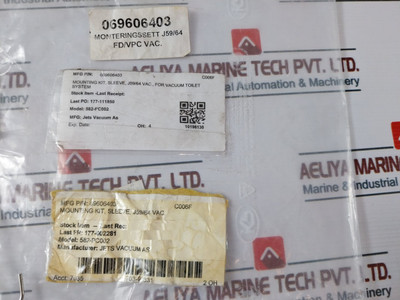 Jets Vacuum 069606403 Sleeve Mounting Kit For Vacuum Toilet System 582-pc002