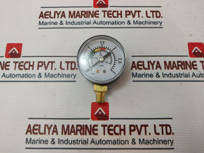 Pressure Gauges -: 0-3 Bar, 0-40 Psi -: Weight: 80 Gm Pressure Gauges -: 0-3 Bar, 0-40 Psi -: Weight: 80 Gm