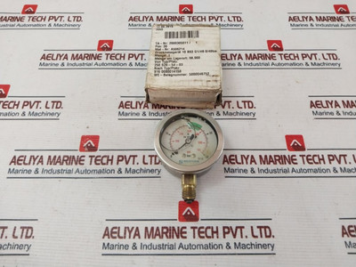 Pressure Gauge Reintjes En 837-1 Pressure Gauge Reintjes En 837-1