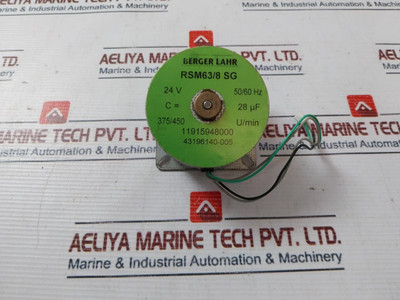 Berger Lahr Rsm63/8 Sg Synchronous Motor 24V 50/60 Hz Berger Lahr Rsm63/8 Sg Synchronous Motor 24V 50/60 Hz