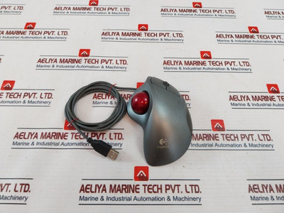 Logitech Trackman Wheel Usb Track Ball Wired Mouse T-bb18