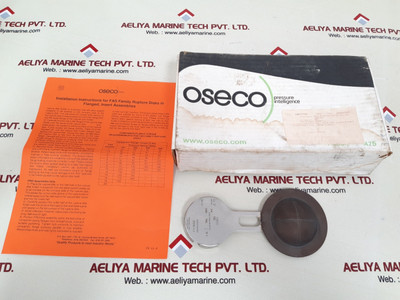 Oseco fas rupture disc - 2" size, 316 material, 2400 psig burst. Oseco fas rupture disc - 2" size, 316 material, 2400 psig burst.