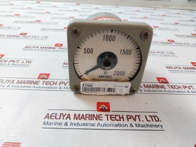 General Electric Db14 Volt Dc Meter 0-2000 Dc Amperes