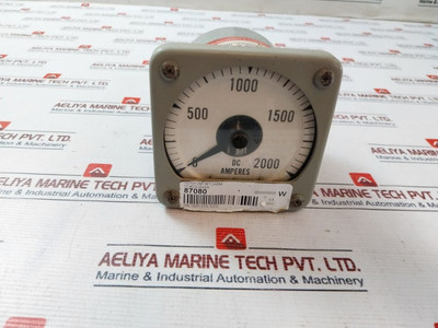 General Electric Db14 Volt Dc Meter 0-2000 Dc Amperes Used General Electric Db14 Volt Dc Meter 0-2000 Dc Amperes Used