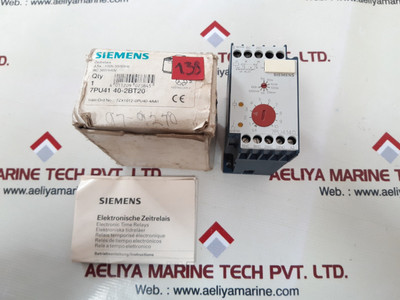 Siemens 7pu4140-2bt20 time relays AC 380/440V 50/60Hz 100h Siemens 7pu4140-2bt20 time relays AC 380/440V 50/60Hz 100h