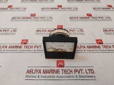 Crompton 233-02 A.C. Amperes Panel Meter Used Crompton 233-02 A.C. Amperes Panel Meter Used