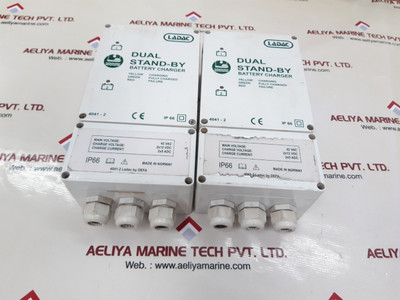 Ladac 4041-2 charger, dual stand-by, IP 66, made in Norway Ladac 4041-2 charger, dual stand-by, IP 66, made in Norway