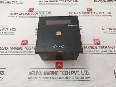 Alfa Act-100 Digital Totalizer 0-999999Ct. 230Vac Used Alfa Act-100 Digital Totalizer 0-999999Ct. 230Vac Used