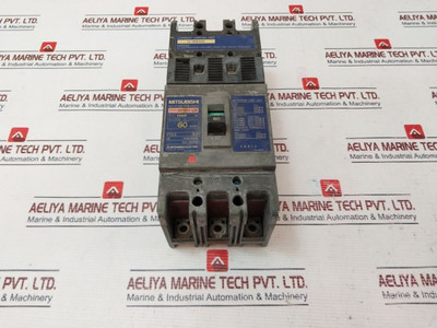 Mitsubishi Nf100-ur No-fuse Breaker W/ U-1Rs100 Current Limiting Unit 60Amp Used Mitsubishi Nf100-ur No-fuse Breaker W/ U-1Rs100 Current Limiting Unit 60Amp Used