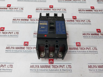 Mitsubishi Nf100-sh No-fuse Circuit Breaker 3 Pole 100 Amp 50/60Hz Used