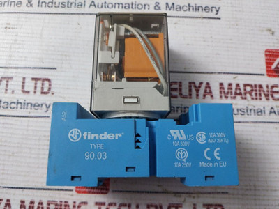Finder 60.13.8.110.0040 Relay With Base 10A-250V 90.03