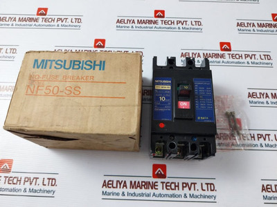 Mitsubishi Electric Nf50-ss No-fuse Circuit Breaker 3 Pole 10 Amp 600Vac