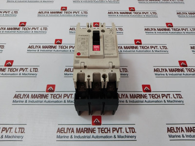 Mitsubishi Nf63-sv 3 Pole Circuit Breaker 60A 200Vac 14Ka 50/60Hz