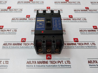 Mitsubishi Nf100-sh 3 Pole No-fuse Breaker Ac220V 75A Used Mitsubishi Nf100-sh 3 Pole No-fuse Breaker Ac220V 75A Used