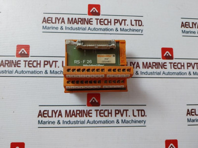Weidmuller Rs-f26 Interface Module Rsf 022480 Used Weidmuller Rs-f26 Interface Module Rsf 022480 Used