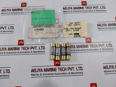 Lot Of 4X Bussmann Non 10 Fuse Cartridge 250 Volts Used Lot Of 4X Bussmann Non 10 Fuse Cartridge 250 Volts Used
