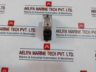 Lot Of 3X Omron My2 Relay With Base 10A 250Vac 30Vdc