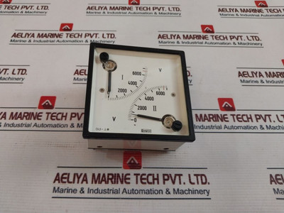 Analog Volmeter Crompton 244-80Lg-yc**-c6-4T-sr Used