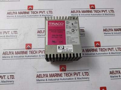 Traco Tis-75-124 Industrial Switching Power Supply 115/230 Vac Used Traco Tis-75-124 Industrial Switching Power Supply 115/230 Vac Used