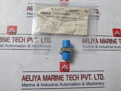 Lot Of 2X 316 1/4” Bspp To 1/4” Npt Stainless Steel Nipples New Lot Of 2X 316 1/4” Bspp To 1/4” Npt Stainless Steel Nipples New