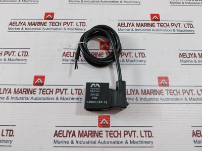 Rexroth Mecman 04983-197-18 Solenoid Coil Rexroth Mecman 04983-197-18 24V Dc 10W Used Rexroth Mecman 04983-197-18 Solenoid Coil Rexroth Mecman 04983-197-18 24V Dc 10W Used