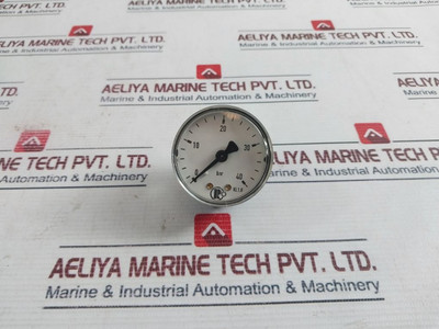 Riegler Kl 1.6 Manometer Pressure Gauge 0-40 Bar Used