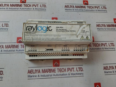 Raylogic - Din-re4 Networkable Relay Interface Used Raylogic - Din-re4 Networkable Relay Interface Used