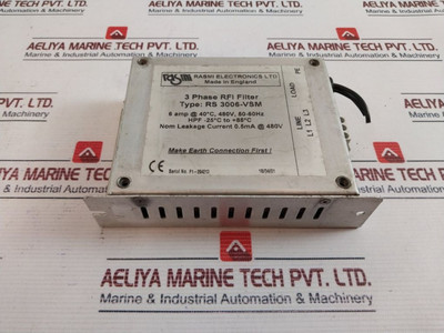 Rasmi Electronics Rs 3006-vsm 3-phase Rfi Filter 480V 50-60Hz Rasmi Electronics Rs 3006-vsm 3-phase Rfi Filter 480V 50-60Hz