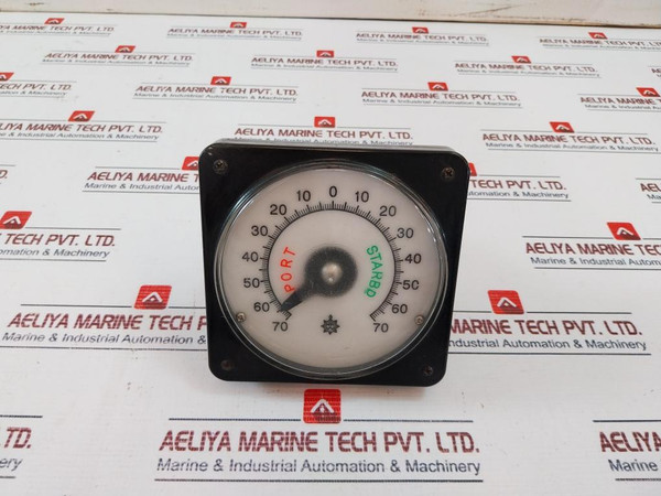 Osaka Nunotani Seiki Ts 4N39E11 Angle Indicator Receiver 70-0-70 Starbd