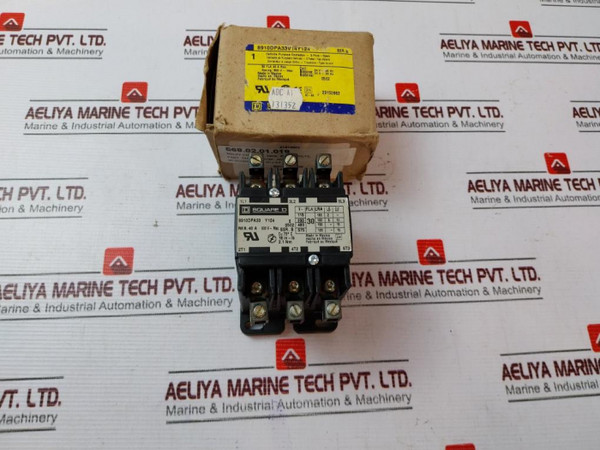 Square D 8910Dpa33V14Y124 Definite Purpose Contactor 3 Pole Open 40A