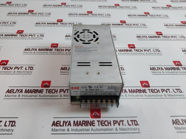 Mean Well S-240-24 Switching Power Supply 100-120Vac/5.0A - Used