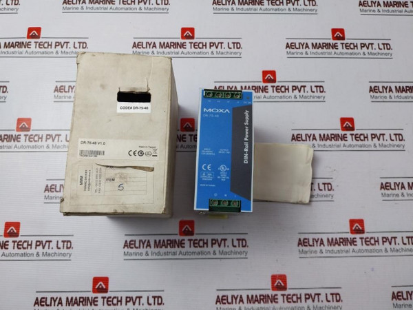 Moxa Dr-75-48 Power Supply 100-240Vac 2.0A (50/60Hz) - New
