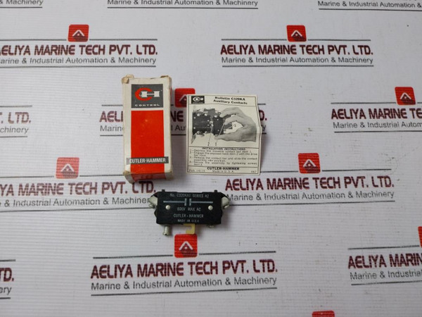 Cutler-hammer C320Ka1 Series A2 Auxiliary Contact - New