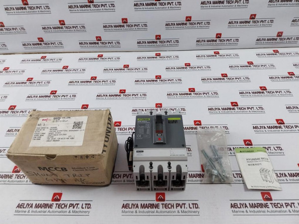 Hyundai Upb 1Ooh Molded Case Circuit Breaker 50A Ac 200-230V 50/60 Hz - New