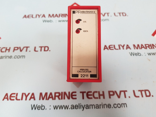 PR Electronics 2211 Analog Calculator - Input X:0-10V, Y:0-1V, Function: X-Y, Constant: 1, Output I:4-20mA, Output V:0.2-1V, Weight: 115gm